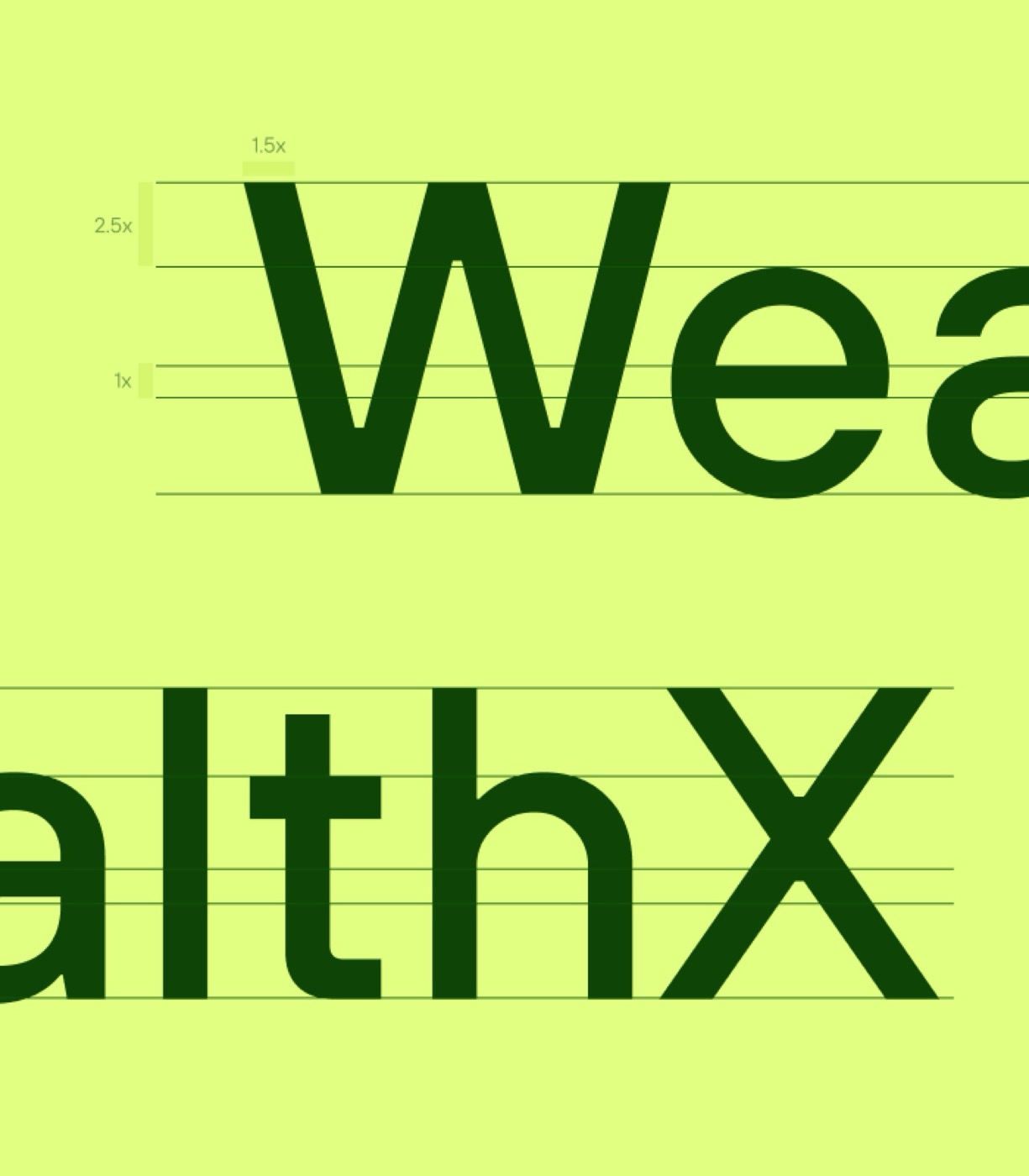 WealthX wordmark grid